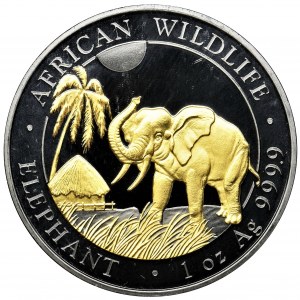 Somalia, African Wildlife Series, 160 Shillings Elephant 2017 - proof