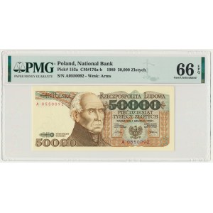 50.000 złotych 1989 - A - PMG 66 EPQ