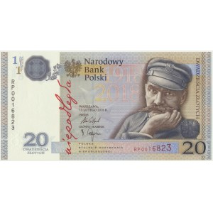 20 złotych 2018 - 100 lecie odzyskania Niepodległości - RP -