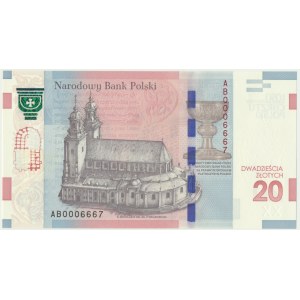 20 złotych 2015 - 1050 rocznica chrztu Polski