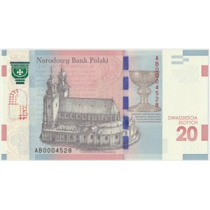 20 złotych 2015 - 1050 rocznica chrztu Polski