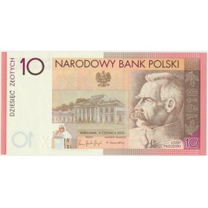 10 złotych 2008 - 90. Rocznica Odzyskania Niepodległości