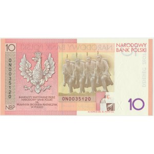 10 złotych 2008 - 90. Rocznica Odzyskania Niepodległości