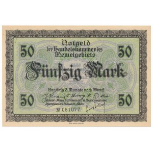 Memel, 50 mark 1922