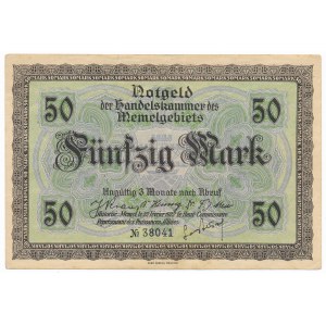 Memel, 50 mark 1922