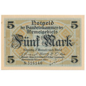 Memel, 5 mark 1922