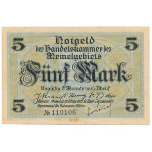 Memel, 5 mark 1922