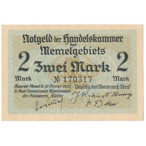 Memel, 2 mark 1922