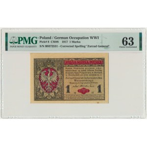 1 marka 1916 Generał - B - PMG 63
