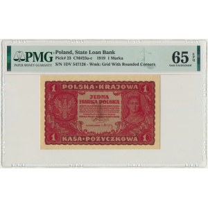 1 marka 1919 - I Serja DV - PMG 65 EPQ