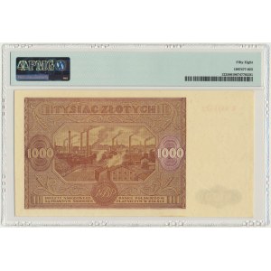 1.000 złotych 1946 - R - PMG 58
