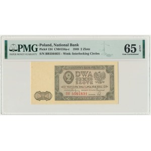 2 złote 1948 - BR - PMG 65 EPQ