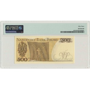 500 złotych 1976 - AE - PMG 53 - RZADKA I ŁADNA