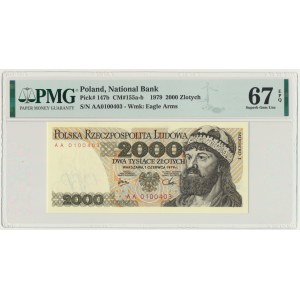 2.000 złotych 1979 - AA - PMG 67 EPQ