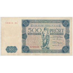 500 złotych 1947 - D2 -