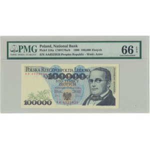 100.000 złotych 1990 - AA - PMG 66 EPQ