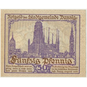 Gdańsk 50 fenigów 1919 - fioletowy