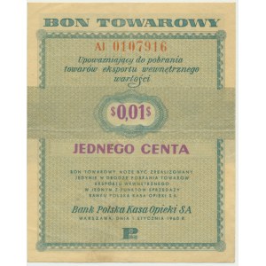 Pewex 1 cent 1960 - Al -
