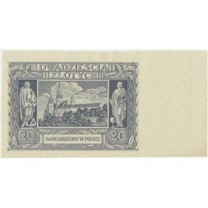 20 złotych 1940 - bez numeratora