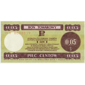 Pewex 5 centów 1979 - HA - mała