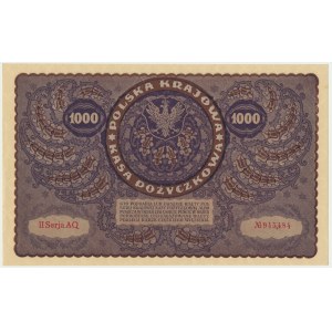 1.000 marek 1919 - II Serja AQ - bardzo ładny