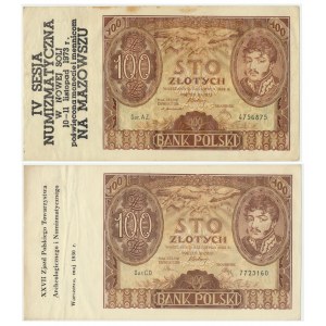 Zestaw banknotów 100 złotych 1932(4) - okolicznościowe (2szt.)