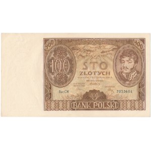 100 złotych 1934 - Ser.C.W. - seria nieodnotowana w ostatnim wydaniu katalogu Cz.Miłczaka