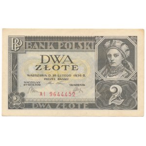 2 złote 1936 - AI -