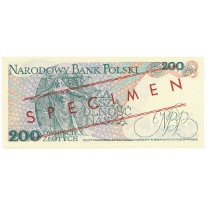 200 złotych 1986 WZÓR CR 0000000 No.0568