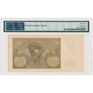 10 złotych 1940 - A 0000291 - PMG 63 - bardzo niski numer