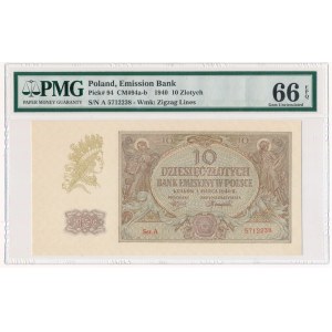 10 złotych 1940 - A - PMG 66 EPQ