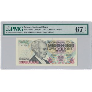 2 miliony złotych 1993 - A - PMG 67 EPQ