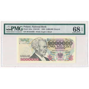 2 miliony złotych 1993 - B - PMG 68 EPQ