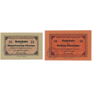Bielschowitz (Bielszowice), 25 i 50 fenigów 1917