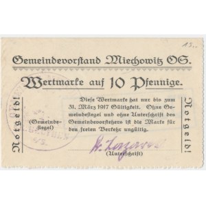 Miechowitz (Miechowice), 10 fenigów 1917