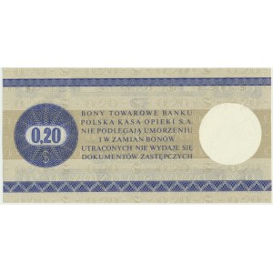 Pewex 20 centów 1979 - HN - mały -