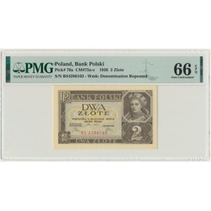 2 złote 1936 - BS - PMG 66 EPQ