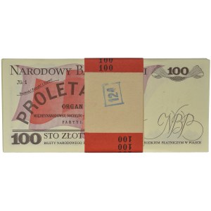 Paczka bankowa 100 złotych 1986 - SL - (100 szt.)