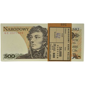Paczka Bankowa 500 złotych 1982 - GE - (100 szt.)