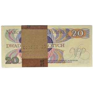 Paczka bankowa 20 złotych 1982 - AM - (100 szt.)