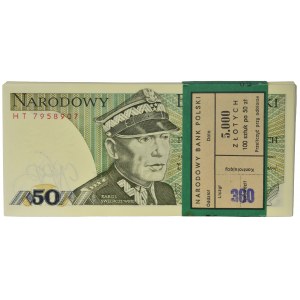 Paczka bankowa 50 złotych 1988 - HT - (100 szt.)