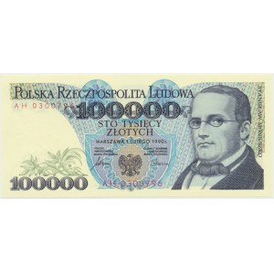 100.000 złotych 1990 - AH -