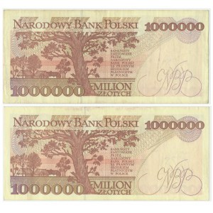 Zestaw, 1 milion złotych 1993 (2 szt.)