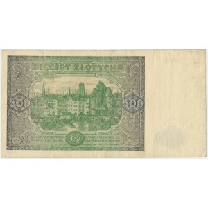 500 złotych 1946 - A - pierwsza seria