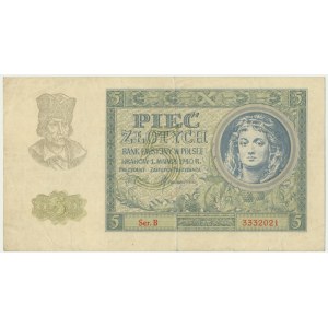 5 złotych 1940 -B -