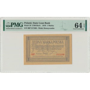 1 marka 1919 - IBP - PMG 64 EPQ