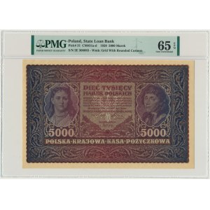 5.000 marek 1920 - II Serja E - PMG 65 EPQ
