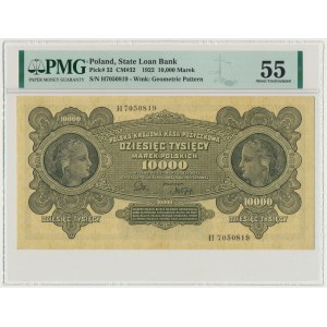 10.000 marek 1922 - H - PMG 55