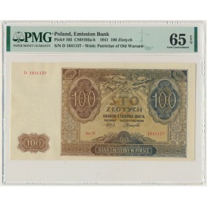 100 złotych 1941 - D - PMG 65 EPQ