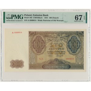 100 złotych 1941 - A - PMG 67 EPQ